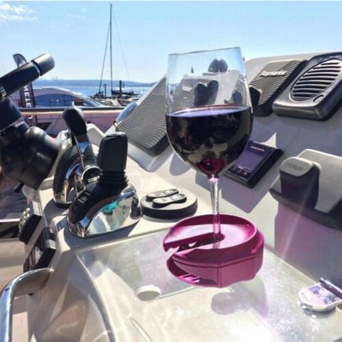 Outdoor wine glass holder accessories marine champagne picnic bathtub chair armrest portable dining wine glass holder #W