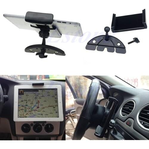 Universal Tablet Car CD Slot Holder Mount Stand For iPad 2 3 4 5 Air Galaxy Tab