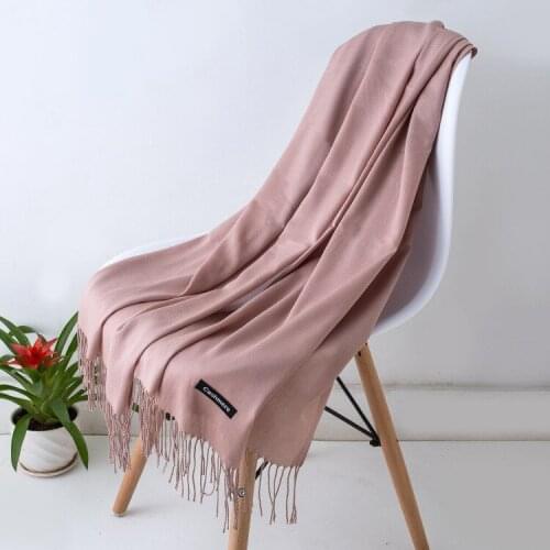 Women Scarf Soild Winter Cashmere Scarves Spring Summer Thin Pashmina Long Shawl Wraps Female Head Scarf Hijab Stoles Unisex