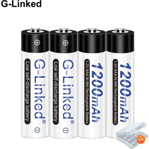 1.2V AAA Battery 1200mAh Ni-MH AAA Pre-Charged Rechargeable Battery Ni-MH Rechargeable AAA Battery for Toys Microphone Mouse