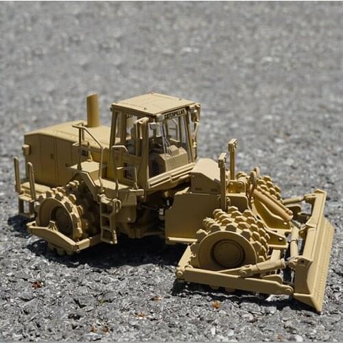 1:50 CAT 815F Soil compactor engineering vehicle Loader grader road roller Construction car model Adult children gifts display