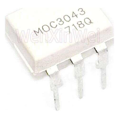 10PCS/LOT MOC3043 DIP6 3043 DIP Optocoupler Lsolator New SIP-6