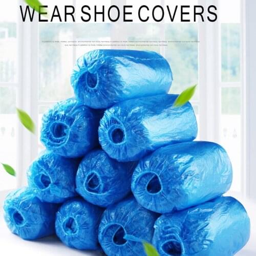 100 pcs Disposable Shoe Covers Waterproof/Dustproof Overshoes for Hospita Food industry Medical Lab Cleaning