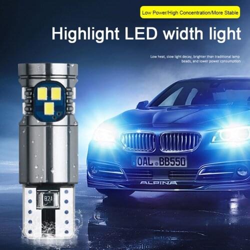 2Pcs Car Signal Lamp T10 W5W Led Canbus Bulbs 18SMD 2014 Chips W5W 168 194 Car Interior Reading Light Wedge Side Lamps 12V