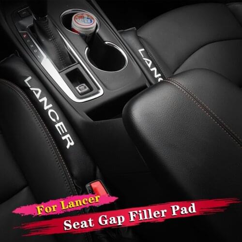 2pcs Car Interior Seat Gap Filler Soft Pad Padding Spacer Accessories For Mitsubishi Lancer 2008-2019 2012 2013 2014 2015 2016