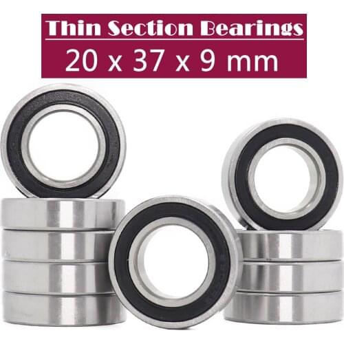 6904-2RS Bearing ABEC-1 (10PCS) 20x37x9 mm Thin Section 6904 2RS Ball Bearings 6904RS 61904 RS