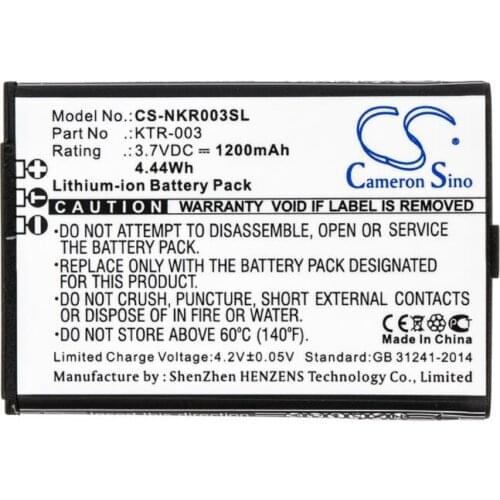 Cameron sino 1200mah battery for NINTENDO MWH710A01 New 3DS NN3DS KTR-003 Game, PSP, NDS Battery