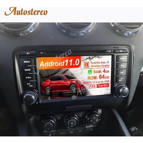 Android 10.0 4+64G Car Radio DVD Player Car GPS Navigation For Audi TT 2006-2014 Multimedia Player Radio Tape Recorder Head Unit