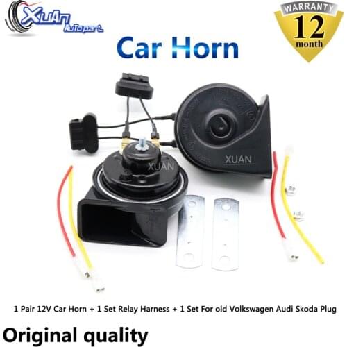 XUAN Car Auto Horn Snail Horn For old Volkswagen C-TREK T-Roc Tharu TAYRON T-Cross Audi S3 S4 S5 S6 S7 S8 SQ5 R8 RS 3 4 5 6 7