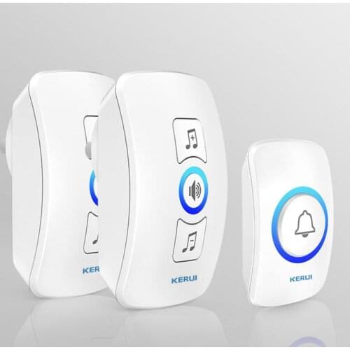 M525 Wireless Doorbell Smart Home Door Bell Chime Security Alarm Welcome Melodies Mini Single Button Music Door Bell EU US Plug