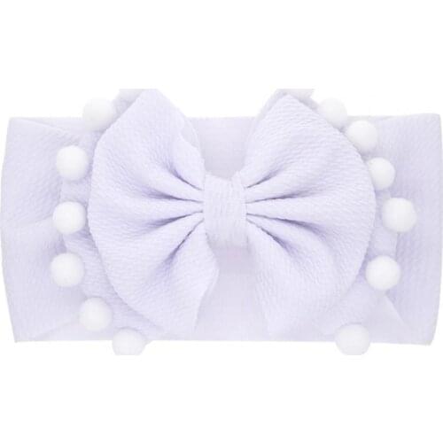 Infant Hair Band Skin Friendly Beautiful Solid Color All-match Skin Friendly Baby Bow-knot Headband for Photography