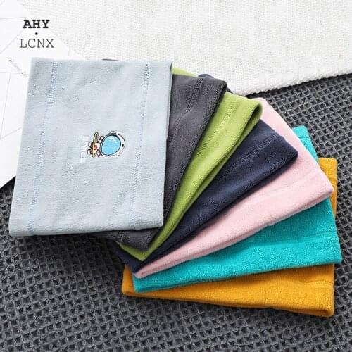 Cotton Winter Baby Scarf Cartoon Space Astronaut Embroidery Boys Girls Scarf Kids O Ring Collar Children Scarves Neckerchief