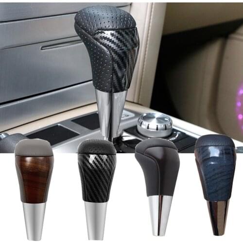 FJ200 LC200 Car Leather Wooden Gear Shift Knob for Toyota Land Cruiser 200 2016 2017 2018 2019 2020 accessories