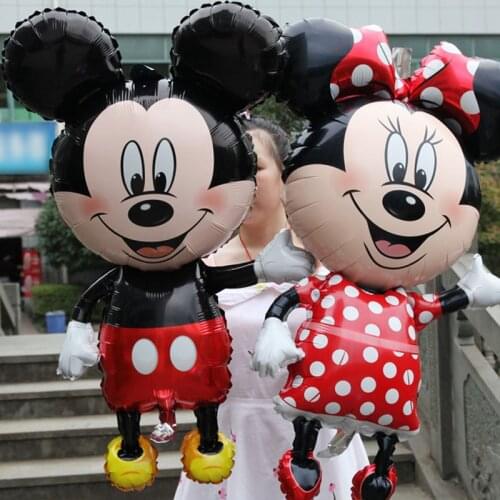 Giant Disney Mickey Minnie Mouse Balloon Foil Birthday Party Supplies Girl toy children Faovr Cartoon Party Decoration kids Gift