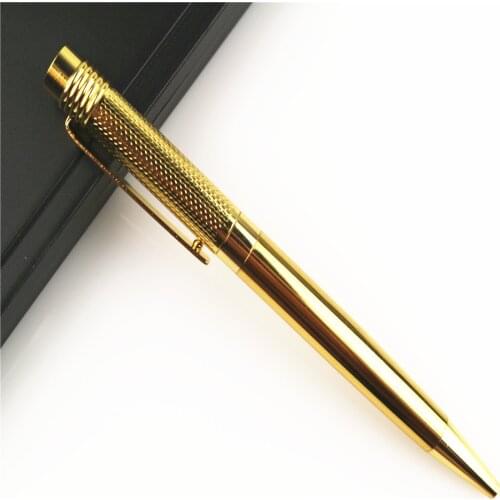 Hot sale Luxury carving Perkin golden Stainless steel Business pen Writing Nib medium Ballpoint Pen New