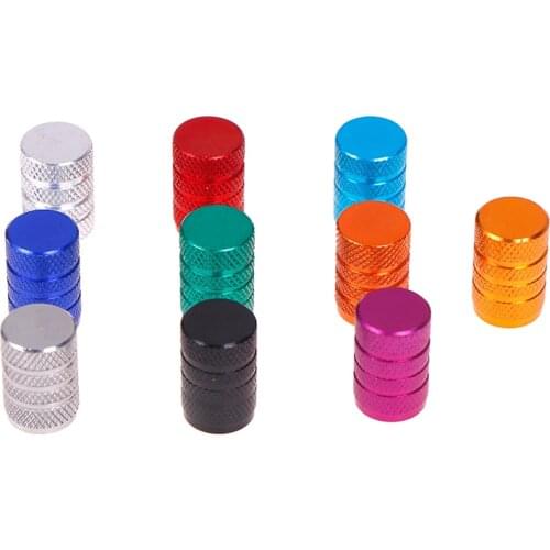 4Pcs American Style Alloy Tire Valve Caps Automobiles DustProof Wheel Valve Caps Bicycle Valve Cover Bike Accessories