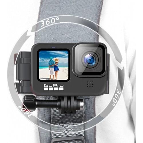 Camera Belt Bracket Hanging Clip Suitable for Osmo Pocket Action for Go Pro9 8 Accessories 360 Degree Rotation Backpack Bag Clip
