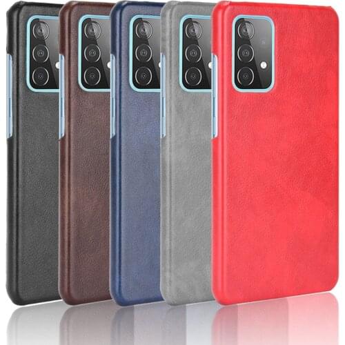 Lightweight Anti-dust Litchi Leather Case for Samsung Galaxy A52 5G A02 A12 A71 A72 A81 A21S S20 S21 Ultra M31 Phone Cover