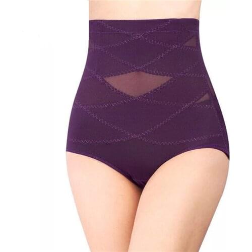 Women Lingerie Body Shaping Breathable Ladies Brief Sexy Seamless High Waist Underwear Women Anti-roll Thin Underwear Female