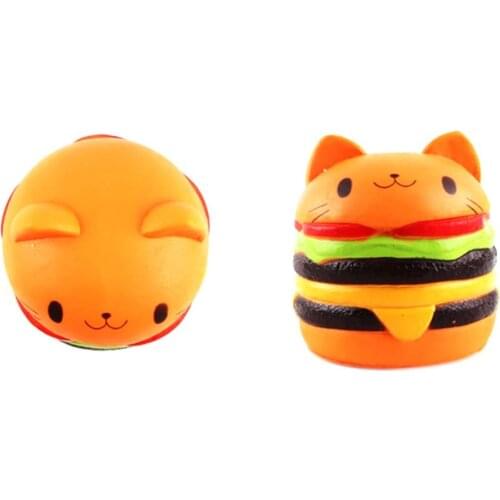New Arrival Simulation Cat Ice Cream Kitchen Toys Soft Squishy Slow Rising Cream Scented Kids Toys Best Gift Present For Child