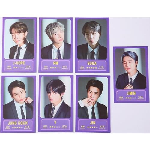 2020 South Korean Groups K-POP Bangtan Boys Poster LOMO Card New Album BANGBANG CON PhotoCard JUNG KOOK V JIMIN SUGA Photo Card