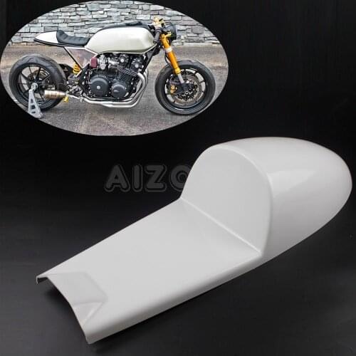 Universal Cafe Racer Retro White Hump-back Seat Pan Base for BMW R45 Yamaha Honda Suzuki GT 125 250 550 750 Ducati 250 Bevel