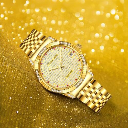 Prince Gera Mens Gold Watch