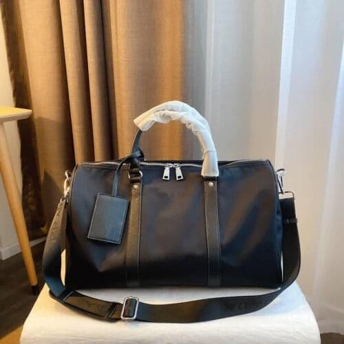 Luxury Brand Classic Design Women Men Leather Travel Bag Brand Leather Business Overnight Tote Bags Carry Luggage Shoulder Bags