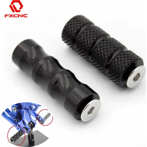 6mm Hole CNC Motorcycle Racing Gear Shift Brake Lever Rearsets Footpeg Footrests for Yamaha Suzuki Honda Kawasaki BMW