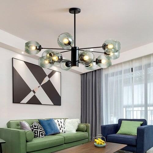 Modern LED Chandeliers for Living Room Nordic Luxury Dining Room Decoration Lamp Chandelier Home Decor Hanging Lighting Fixtures