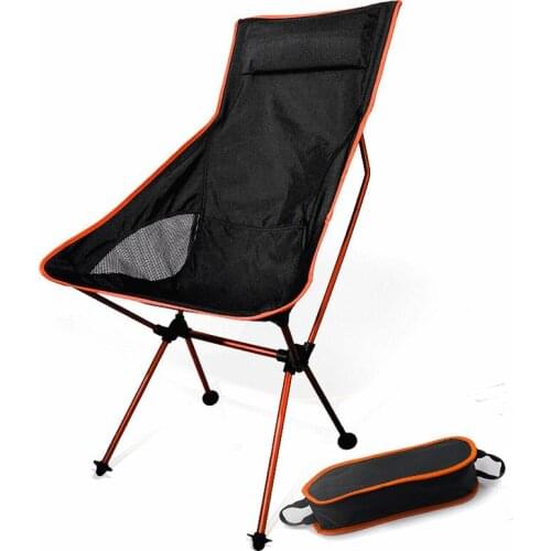 Garden Ultralight Office Home A Portable Collapsible Moon Chair Fishing Camping BBQ Stool Folding Extended Extended Hiking Seat