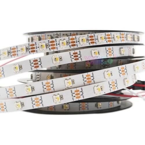 DC5V 4 in 1 LED Strip Light RGBNW RGBCW RGBWW smart 5050 SMD pixles SK6812 Lamp Tape individual addressable 30/60/144 leds/m