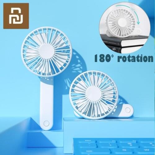 Qualitell Handheld Air Cooling Fan Detachable Foldable 3-speed Fan Rechargeable 1200mAh Handy Fan for Hot Summer Outdoor