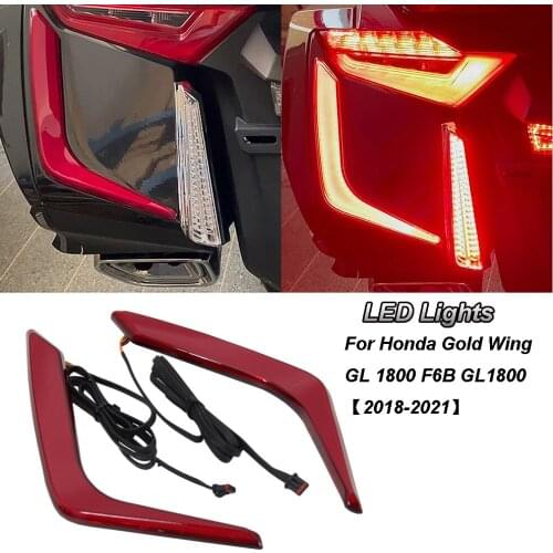 2018-2021 For Honda Gold Wing GL 1800 F6B GL1800 Motorcycle LED Rear Saddlebag Accents Lights Decorative Light Turn Signal