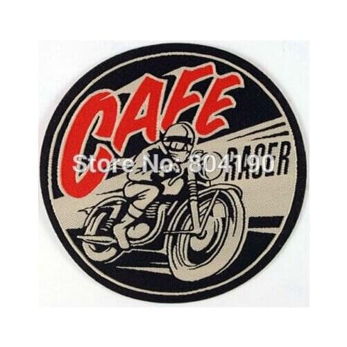 3" Cafe Racer Ton up boys rockers Vintage Motorcycles Biker Vest Patch Woven SEW ON IRON ON Badge