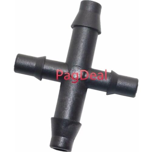 30pcs Convert Connectors 4/7mm and 3/5mm Hose Connector 4 Ways Cross Connection Garden Agriculture Irrigation Drip Splitters