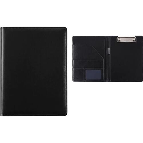A5 Portable PU Leather Flip Business Protective Stationery School Clip Board Home Office Storage File Folder Document Bags