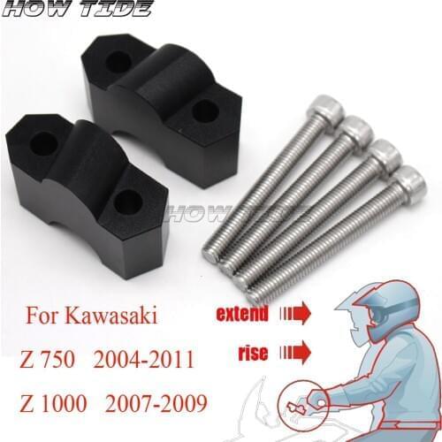 Motorcycle Accessories Modified fits Kawasaki Z750 2004-2011 Z1000 2007-2009 handlebar risers/ Height up Adapters