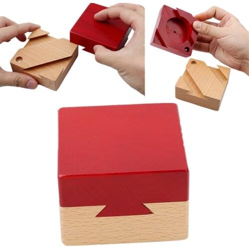 Secret Box IQ Mind Wooden Puzzles Wooden Magic Box Teaser Game Adults Gifts Creative Educational Toys Montessori Kong Ming Lock