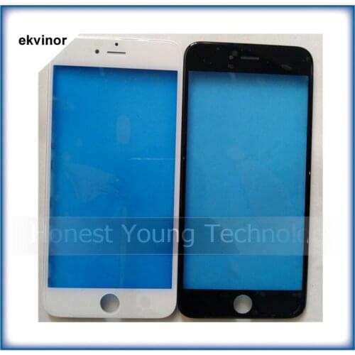 Ekvinor Cold Press Outer Glass with Middle Frame Bezel Pre-Assembled Front Glass Lens with Frame For iphone 8 8p without Touch