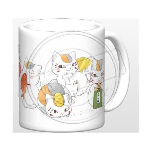 New natsume yuujinchou Ceramic Coffee Mug White Color Or Color Changed Cup Nyanko-sensei