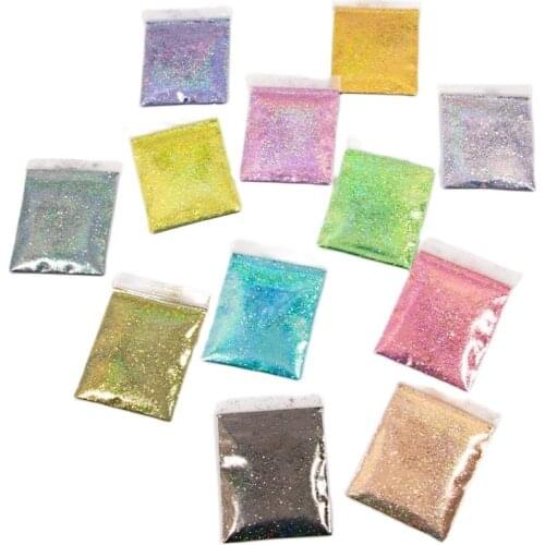 FD072-0.2mmPolish Glitter Powder 5g Fine Pigment For Nail Designs Chunky Glitter Shiny Black/Coffee/Gloden Products For Manicure