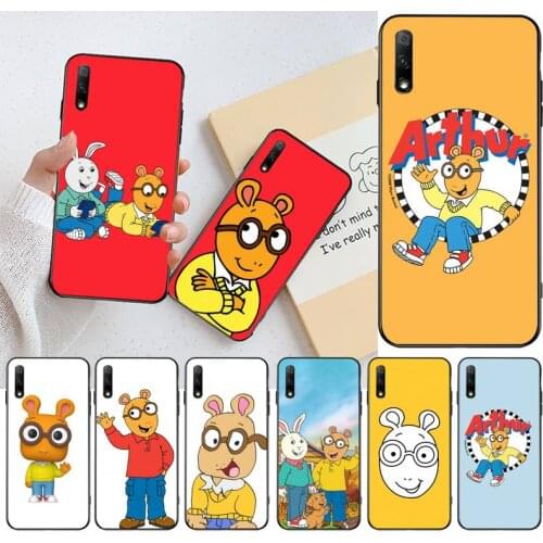 CUTEWANAN Cartoons Arthur Read Bling Cute Phone Case For Huawei Nova 6se 7 7pro 7se honor 7A 8A 7C Prime2019