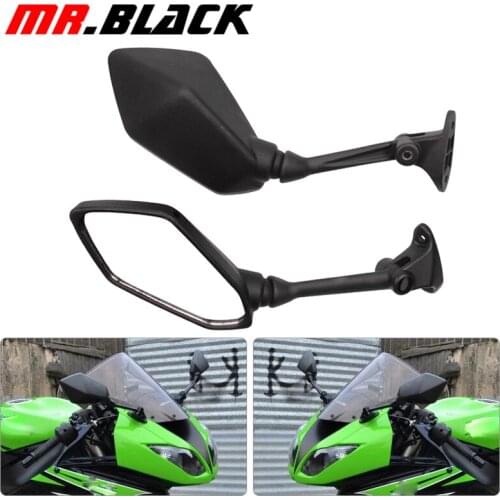 Motorcycle Black Side Rear View Mirrors For kawasaki Ninja ZX6R ZX-6R ZX600R 2009-2012 2009 2010 2011 2012