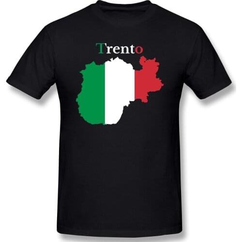 Province Of Trento Map Italian Province Sarcastic Mens Basic Short Sleeve T-Shirt R282 Tees Tops European Size