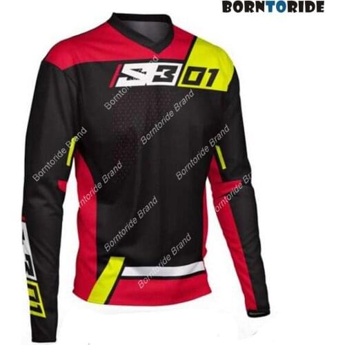 Mens downhill jersey mountain bike mountain bike shirt off-road motorcycle jersey off-road sportswear racing