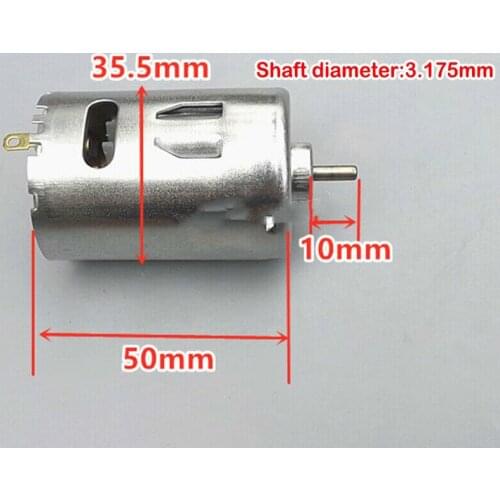 New 545 high-power forward and reverse motor DC 5V-9V 6V 25000RPM high-speed high-power DC motor with cooling fan