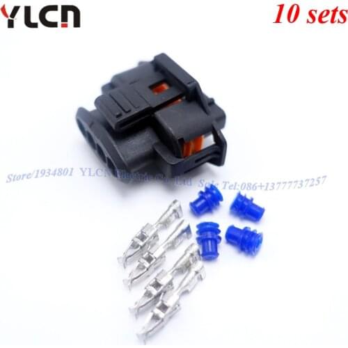 New Factory Direct 10 sets kits 4Pin/Way Auto Waterproof Sealed Sensor Electric Wire Connectors Male Set Plug