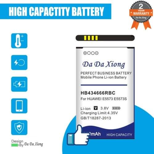 New high quality 2450mAh HB434666RBC Battery for Huawei E5573 E5573S E5573S-32 E5573S-320 E5573S-606 E5573S-806