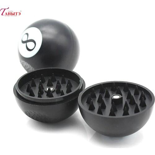 Black Eight 3 layer Tobacco Grinder Plastic Tobacco Herb Grinder Spice Grinder Spice Crusher Applicable Grind Broke Supplies